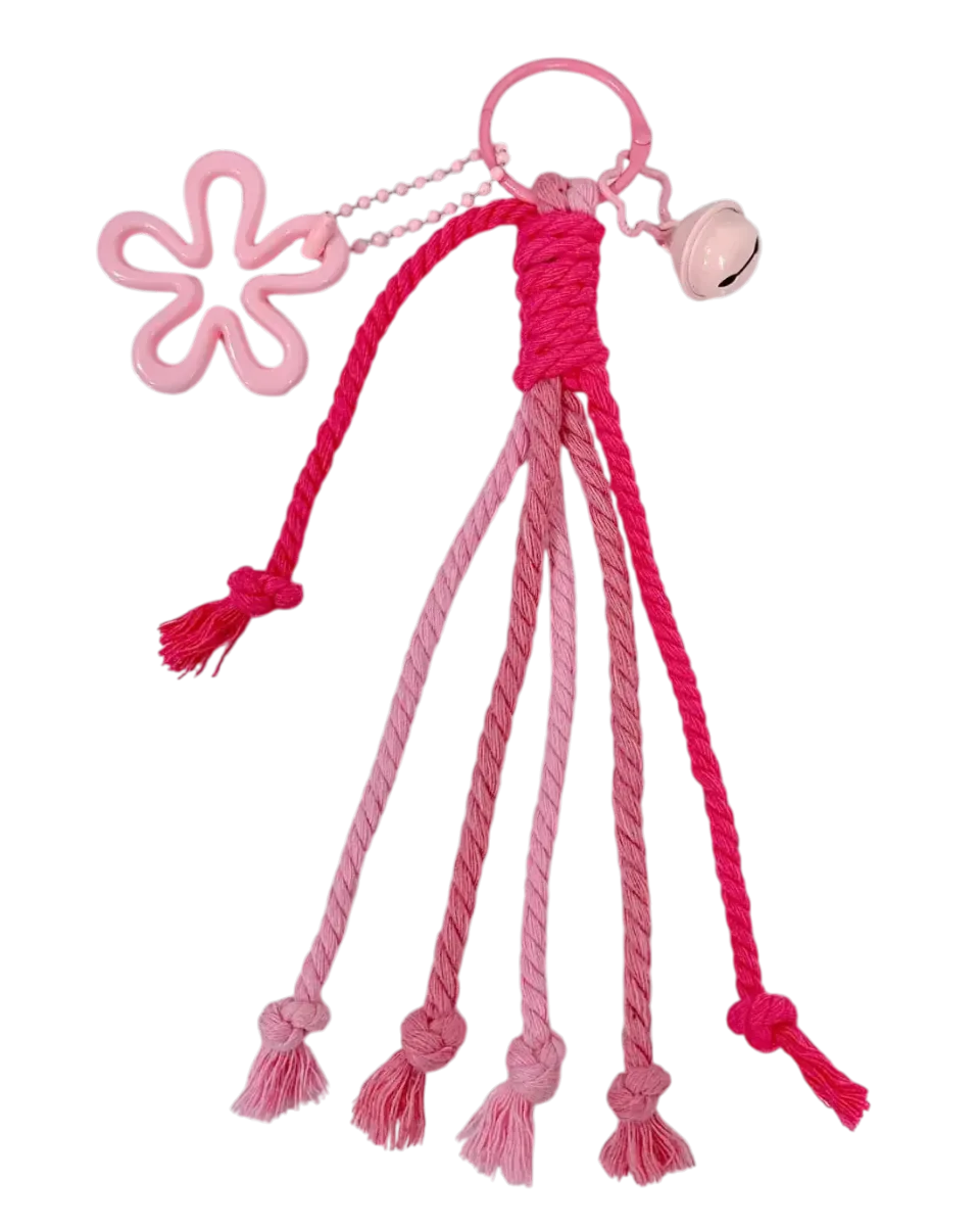Moaya Bag Charm warna Pink